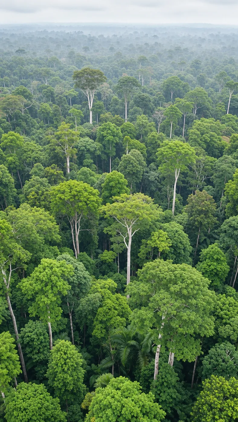 Forest canopy representing responsibly sourced timber