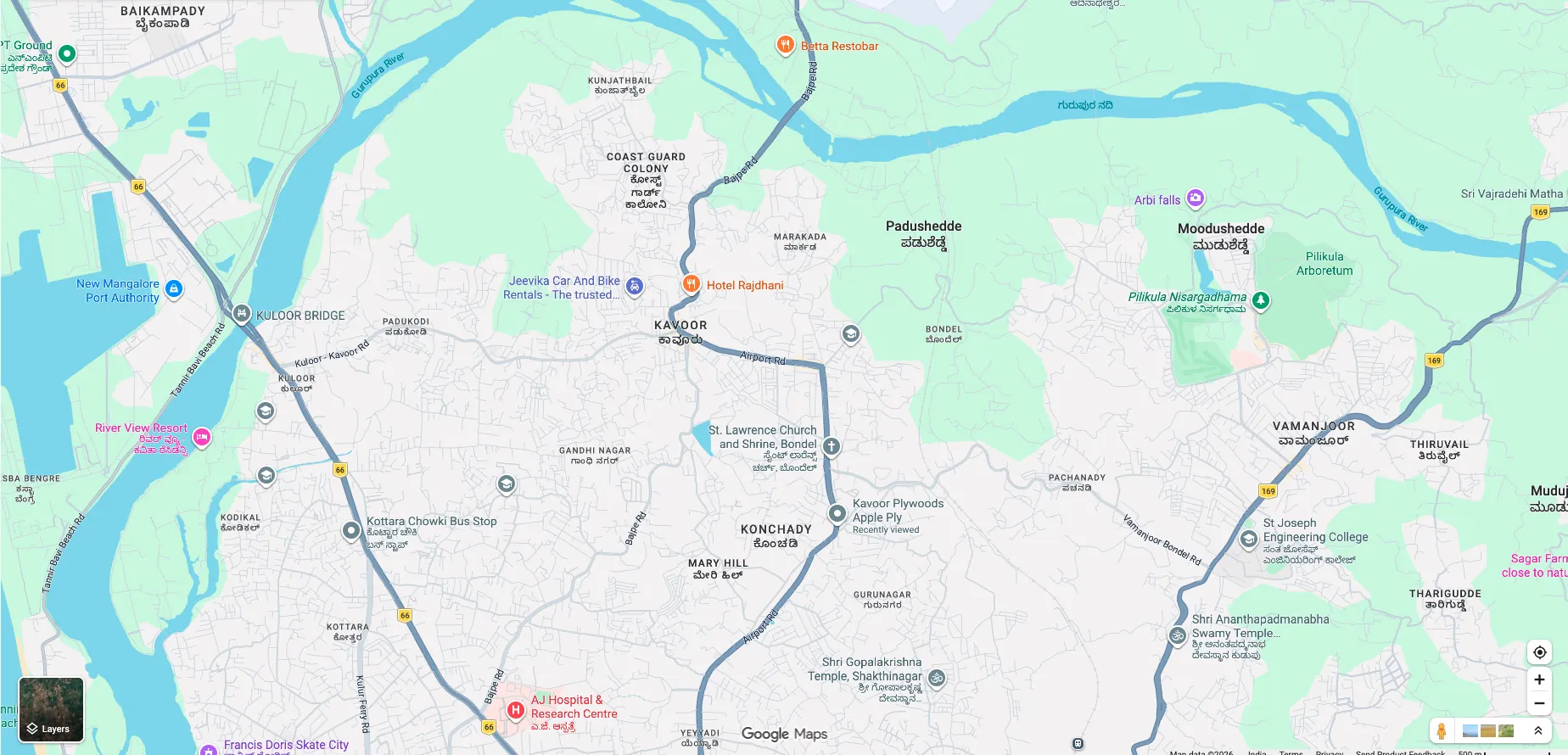 Map showing AK Plywood office locations in Bengaluru