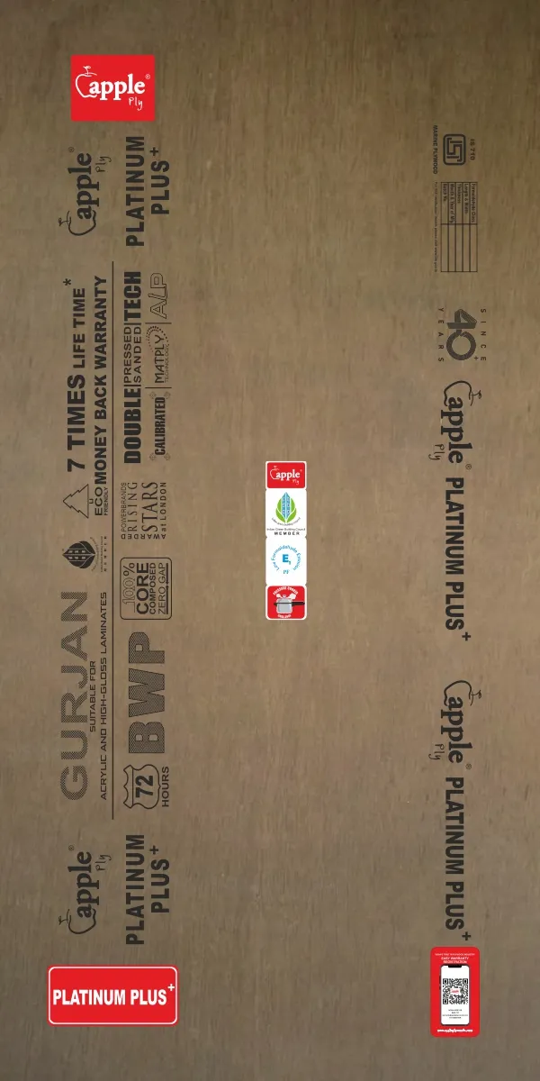 Platinum Plus+ seal — printed face of the board